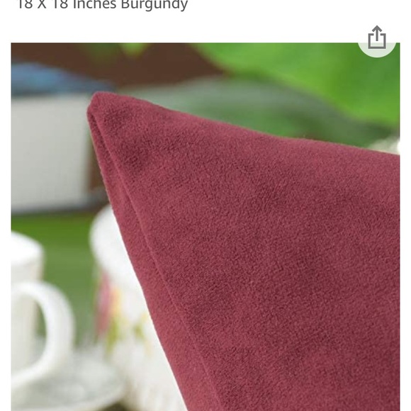 3/$10 NEW soft burgundy throw pillow cover - Picture 2 of 4